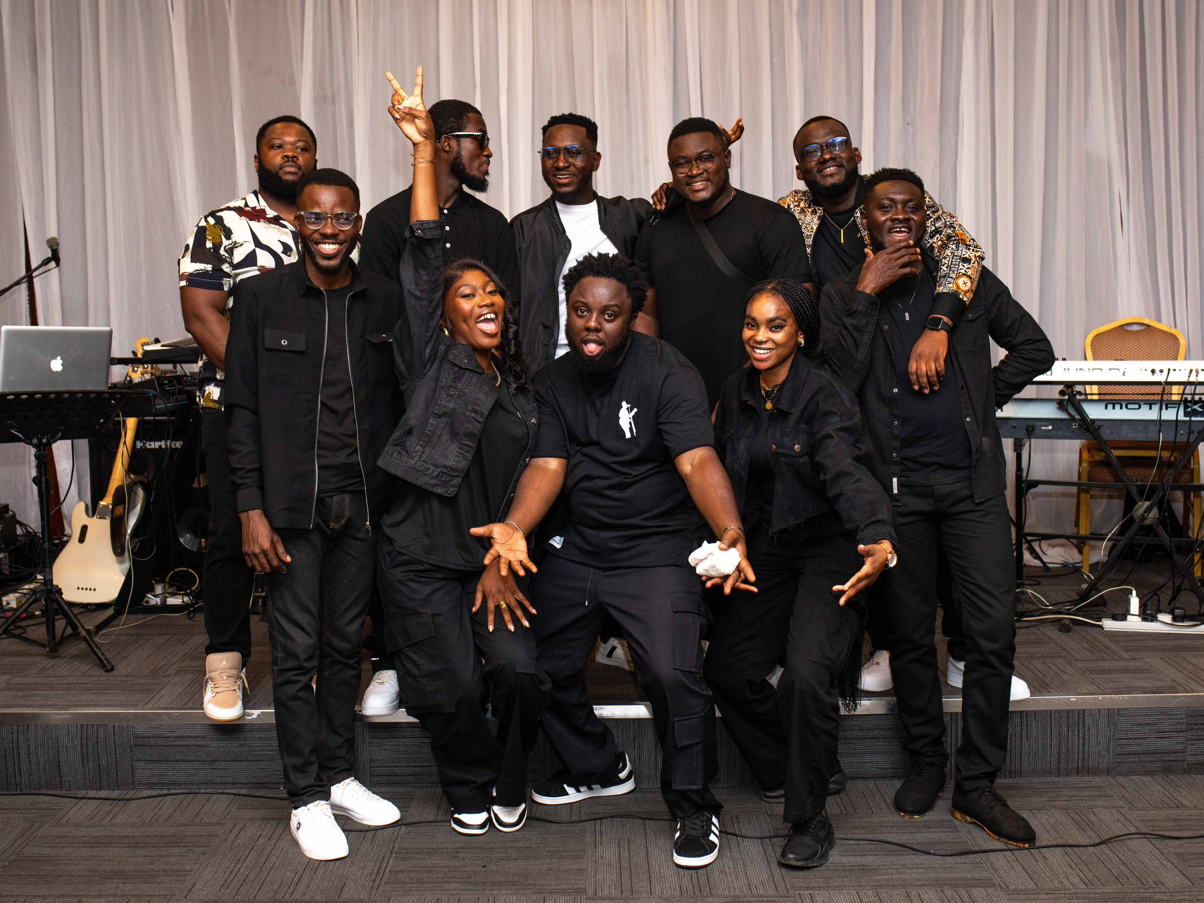 Kyei Mensah and the band at Sound & Faith Concert