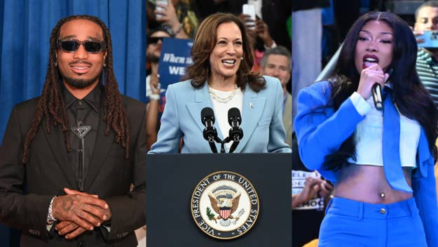 Megan, Kamala Harris and Quavo