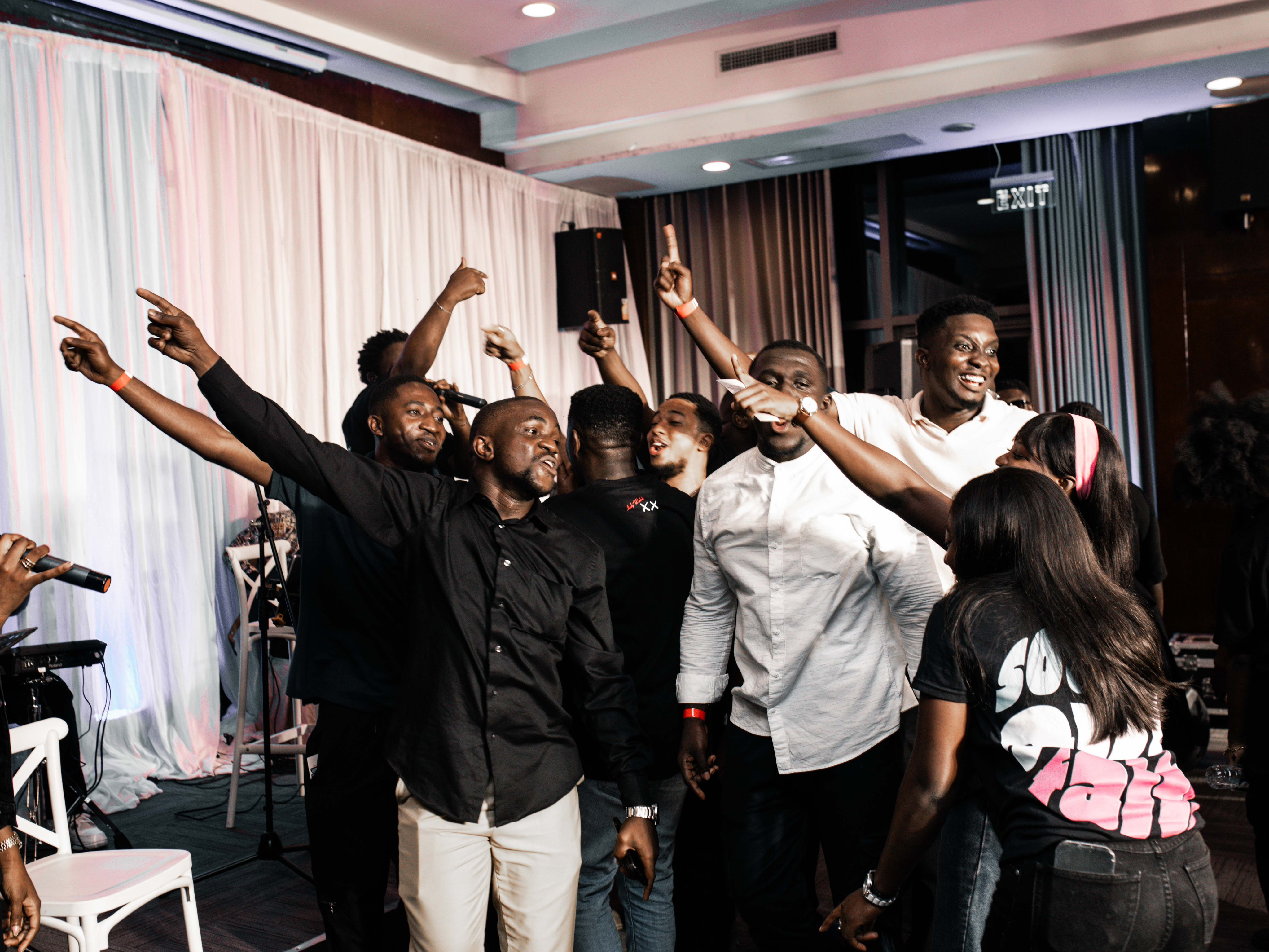 Kyei Mensah and the band at Sound & Faith Concert