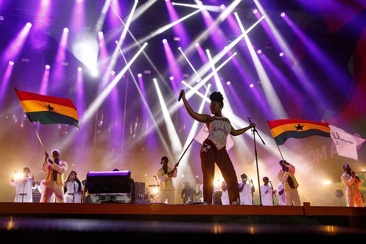 Gyakie at Global Citizen Festival in Accra, Ghana