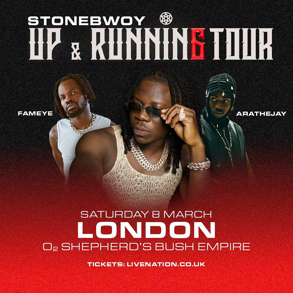 AratheJay joins Stonebwoy for London leg of UP & RUNNIN6 TOUR