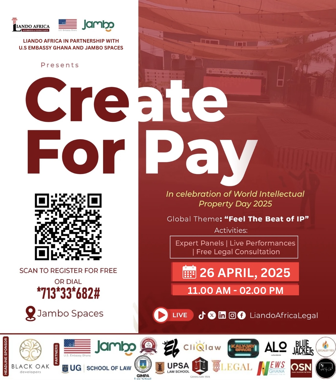 Liando Africa presents "Create for Pay" event in partnership with the U.S. Embassy & Jambo Spaces